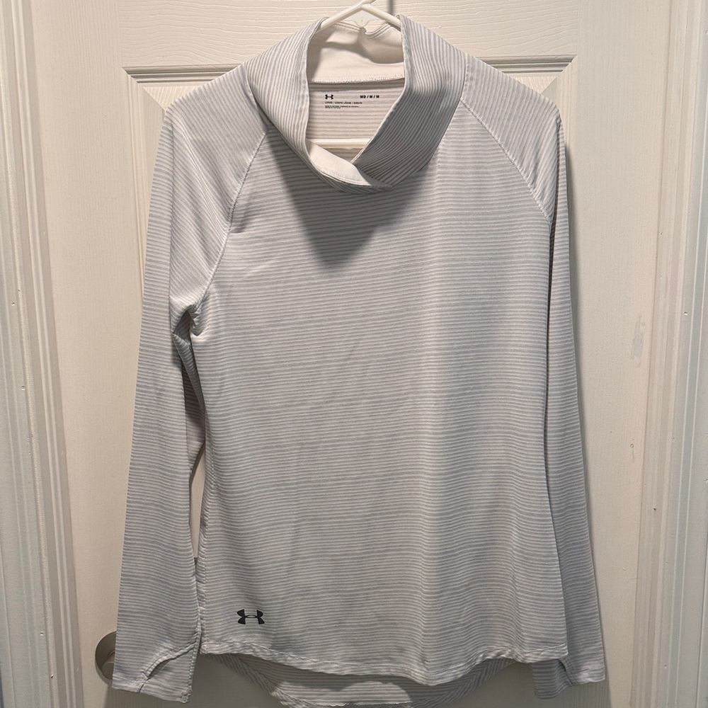Under Armour Light Gray Cowl Neck Top